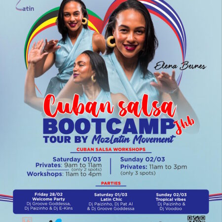Cuban Salsa Bootcamp Tour – Sandton: 3 Workshops  (March 1st)