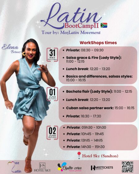 Private lesson 5: Salsa or Bachata (Elena) - June 2nd -  13h15 to 14h15