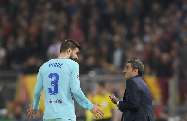 Piqué se despede de Valverde de modo bastante claro