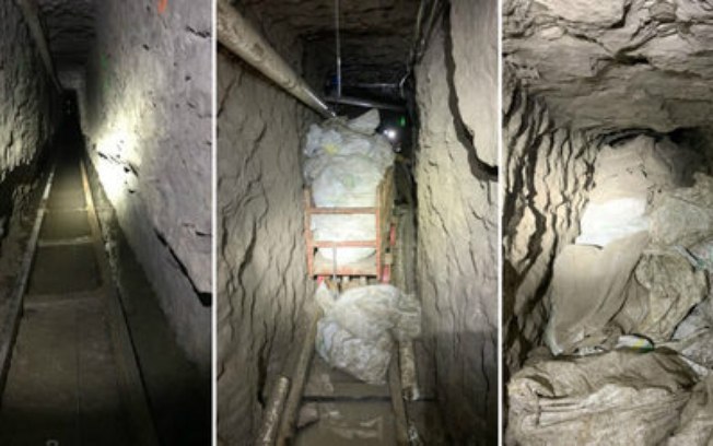 Maior túnel de contrabando de drogas descoberto na fronteira dos EUA e México