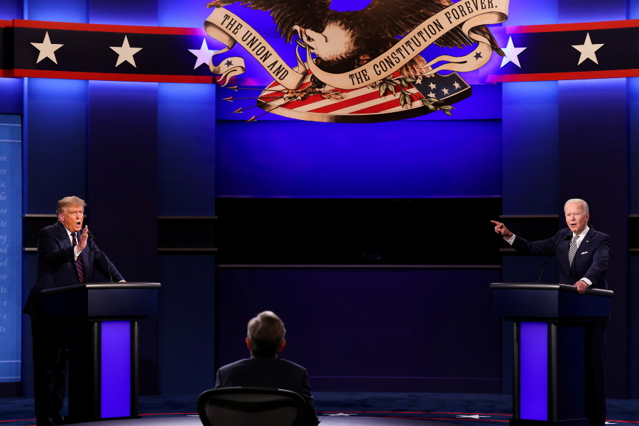 O debate final entre Trump e Biden