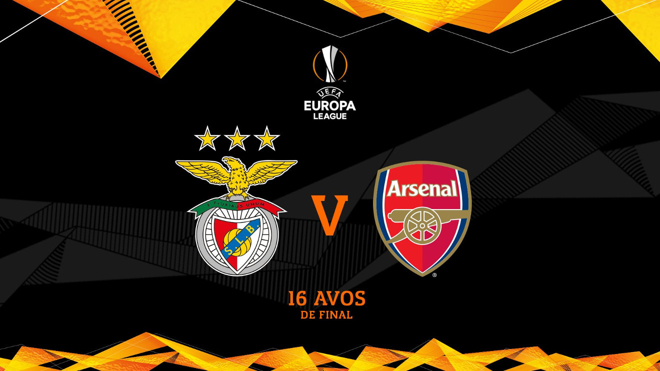 Benfica recebe Arsenal em Roma, para a Liga Europa