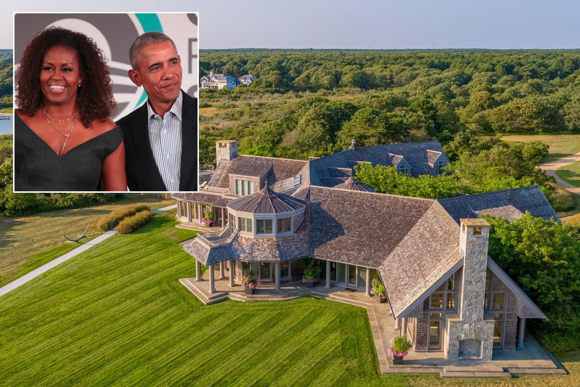 Barack e Michelle Obama Alegadamente fecham negócio por $11.75 Milhões em Martha’s Vineyard