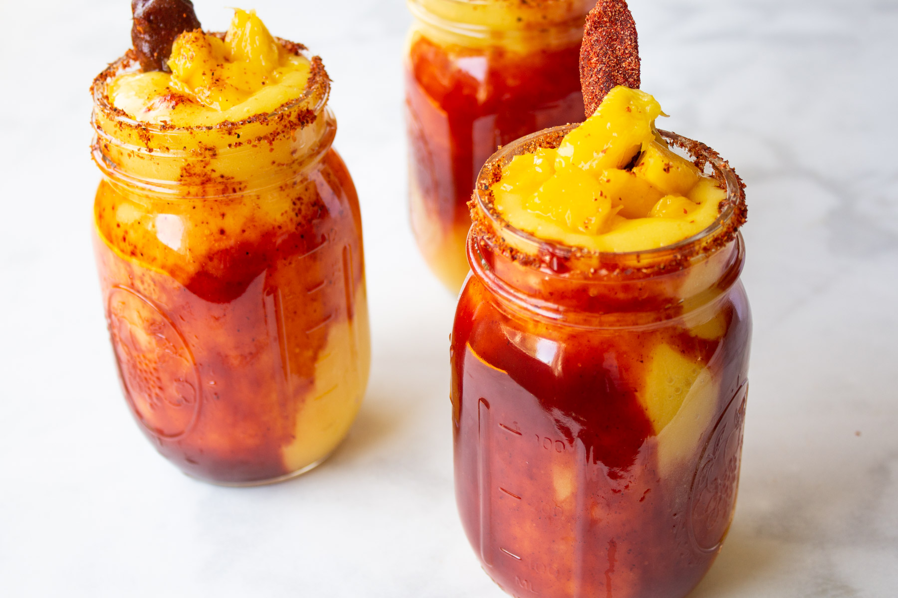 Mangonadas são uma bebida gelada tradicional do México. 