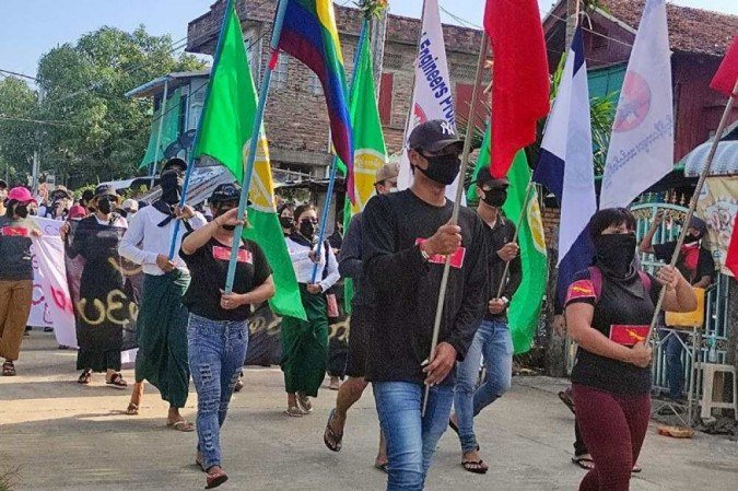 Myanmar:  Manifestantes contra a Junta Militar  pedem uma « revolução da primavera »