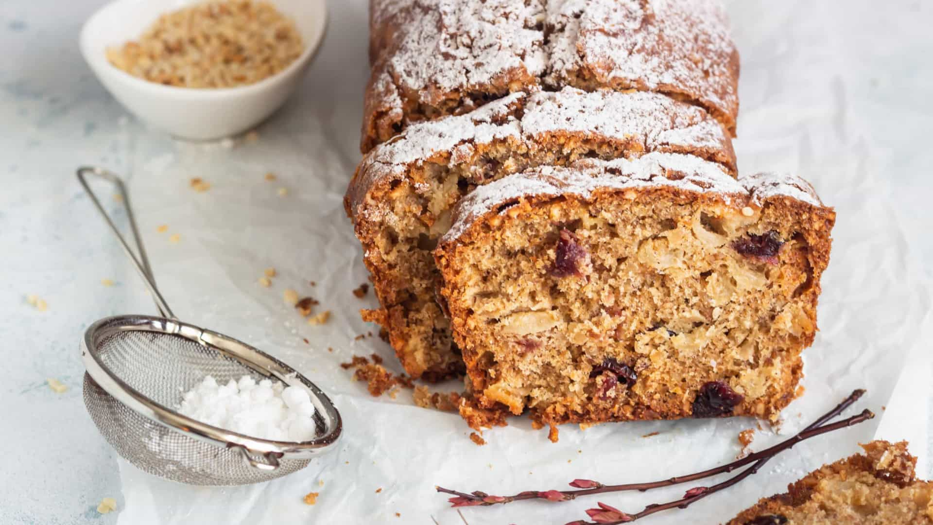 Receitas: Bolo de mirtilos com manteiga de amendoim