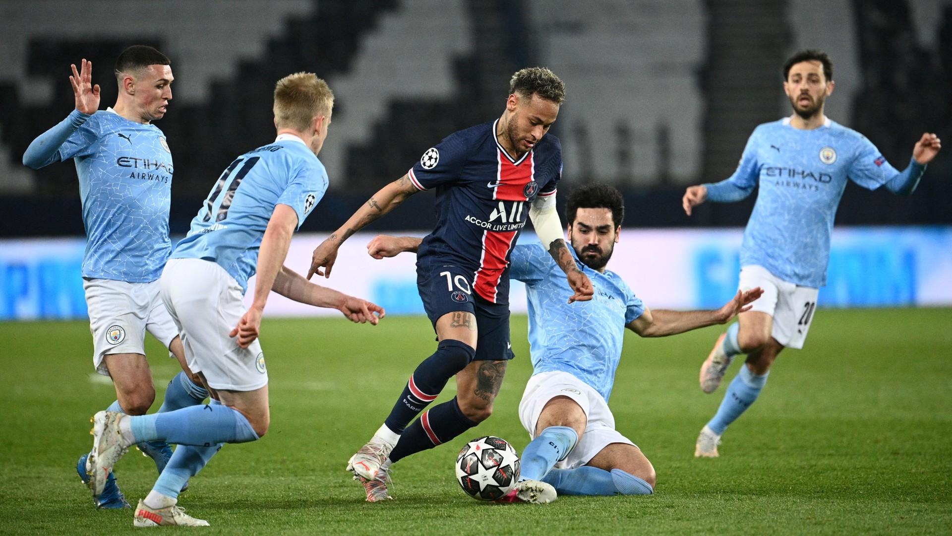 UEFA Champions League: O PSG, dominado pelo Manchester City, ainda mostra os seus limites