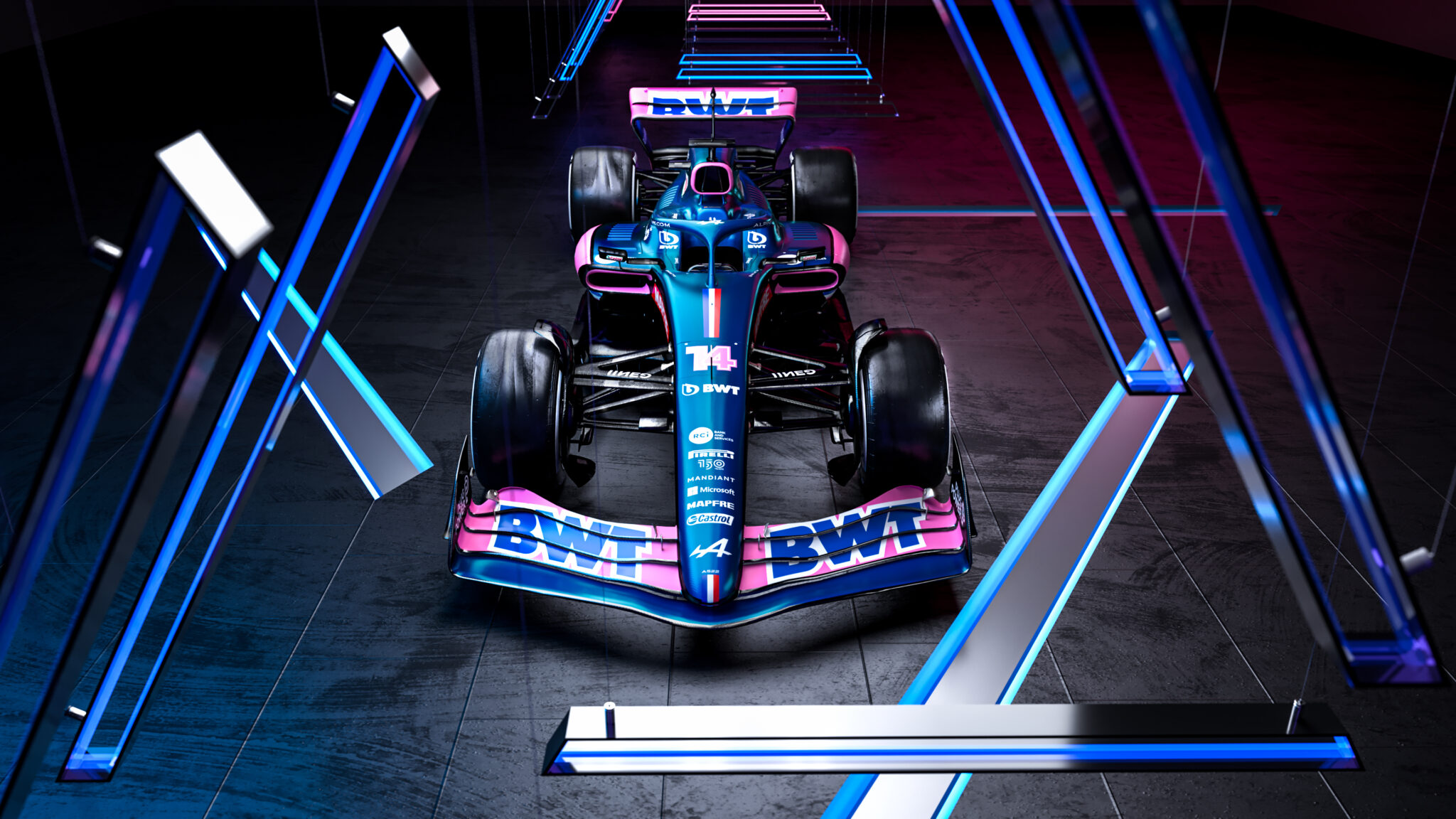 F1: Alpine surge em azul e rosa e revela A522 ousado