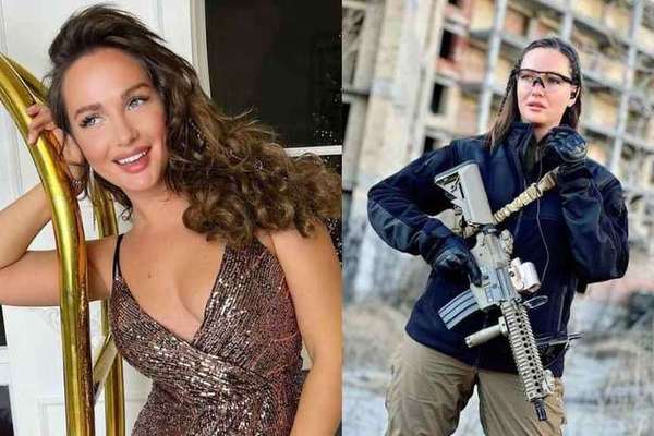 Ex-Miss Ucrânia pegou em armas, não para lutar, mas para “inspirar”