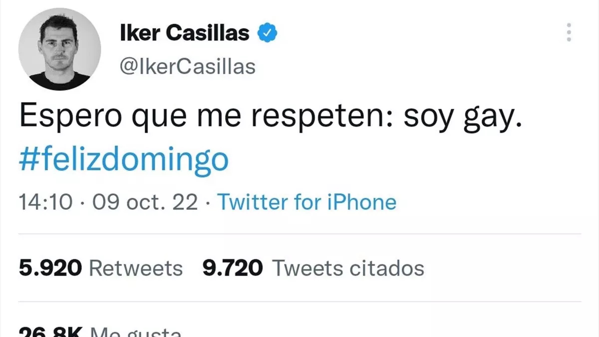 Futebol: Iker Casillas supostamente fingiu um Coming-Out no Twitter no domingo antes de apagar o seu post.