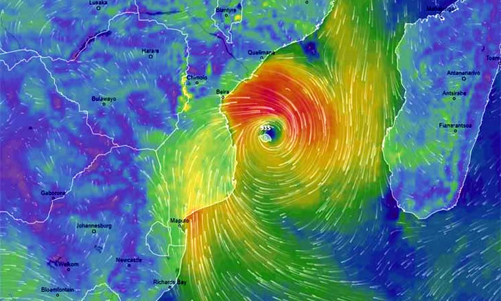 Moçambique: Tempestade tropical severa “Cheneso” Já se Faz Sentir