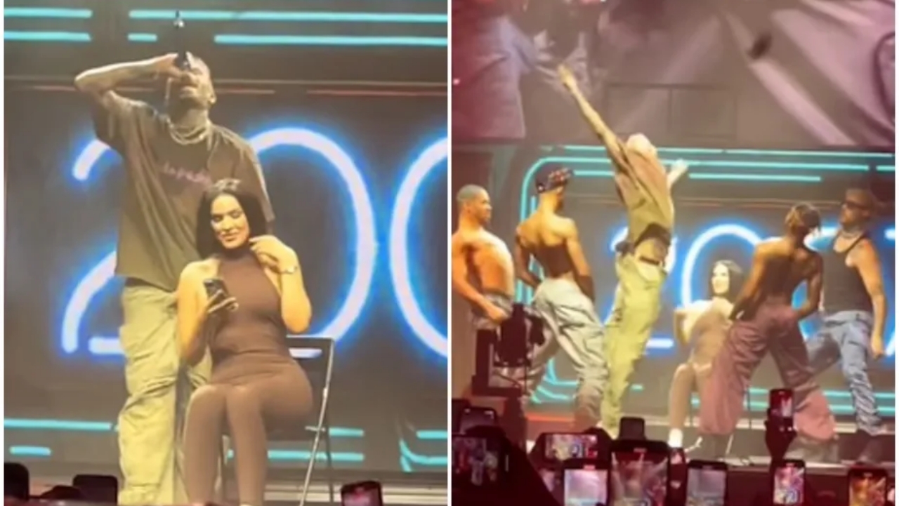 Celebridades: Chris Brown atira telemóvel de fã para a multidão durante espetáculo