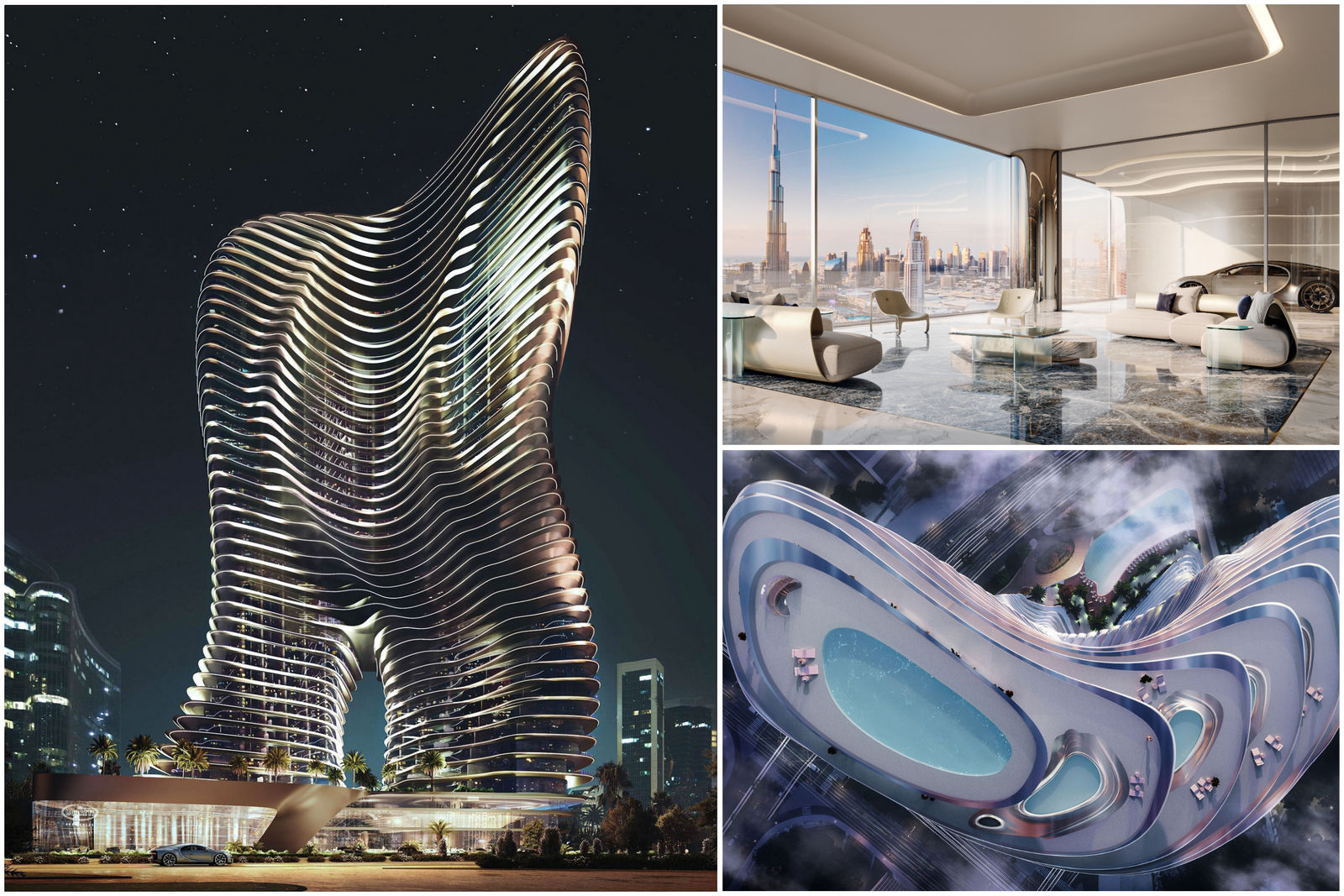 Luxo: como será o primeiro prédio residencial da Bugatti, em Dubai